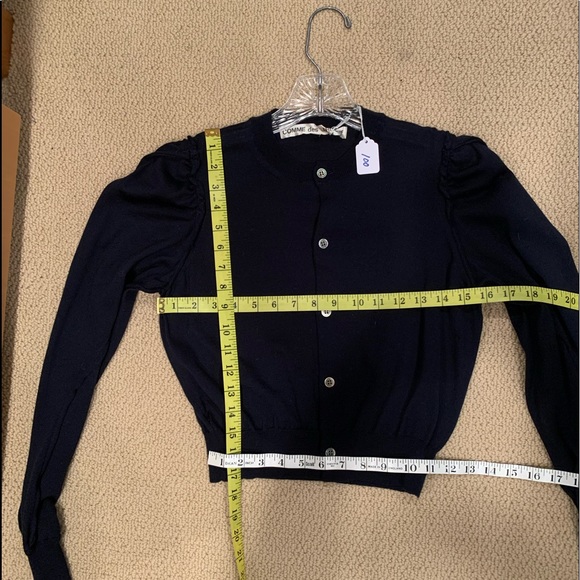 Navy Comme de Garçon cropped cardigan - Picture 7 of 7
